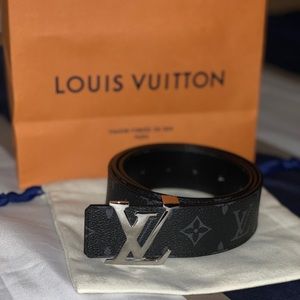 Louis Vuitton LOUIS VUITTON BELT LEATHER MONOGRAM REVERSIBLE LOGO M0157T